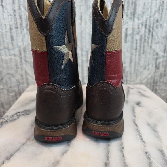 Lil' Rebel by Durango Kids'8" Texas Flag Western Boot BT246 Sz 12M - Picture 4 of 8